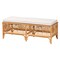 Bali & Pari Materra Modern bohemian Natural Brown Rattan Bench 239-13579-ZORO - alternate 1
